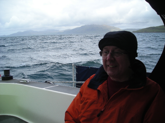 Pete modelling the lastest in cray headgear (or hats for crazy people)