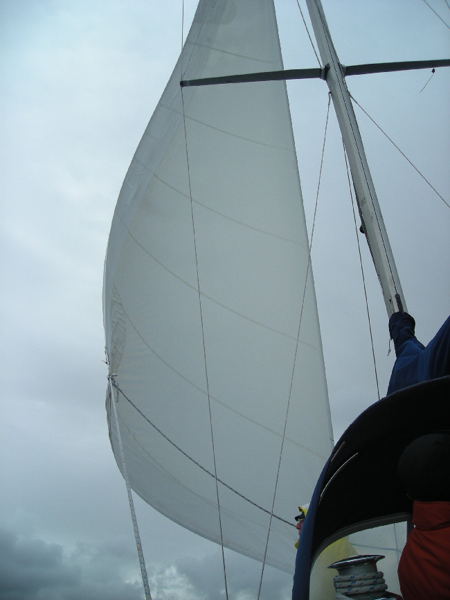 The genoa is a powerful sail