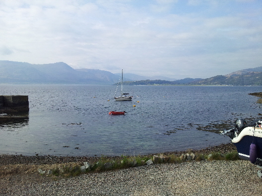 From the bar/restaurant back to the mooring