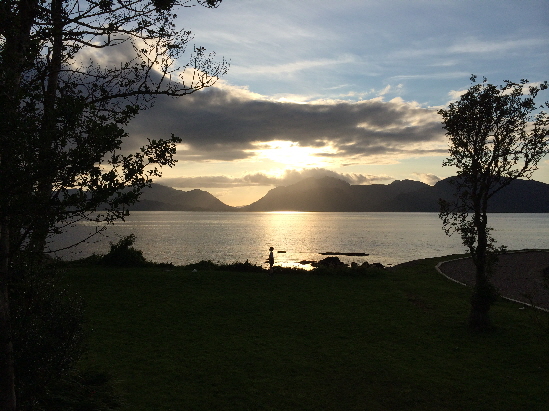 Sunset at Kentallen, Loch a Choire in the distance