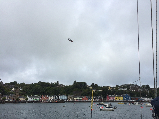 SAR over Tobermory as part of the RNLI day