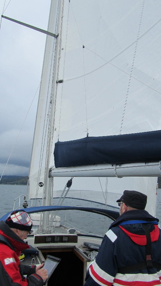 Rod tries his hand at electronic navigation