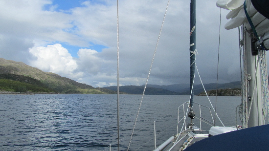 Heading west up Loch Sunart