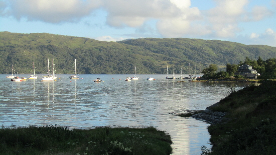 Looking back to the pontoons from the walk up to the hotel (10 minutes away)